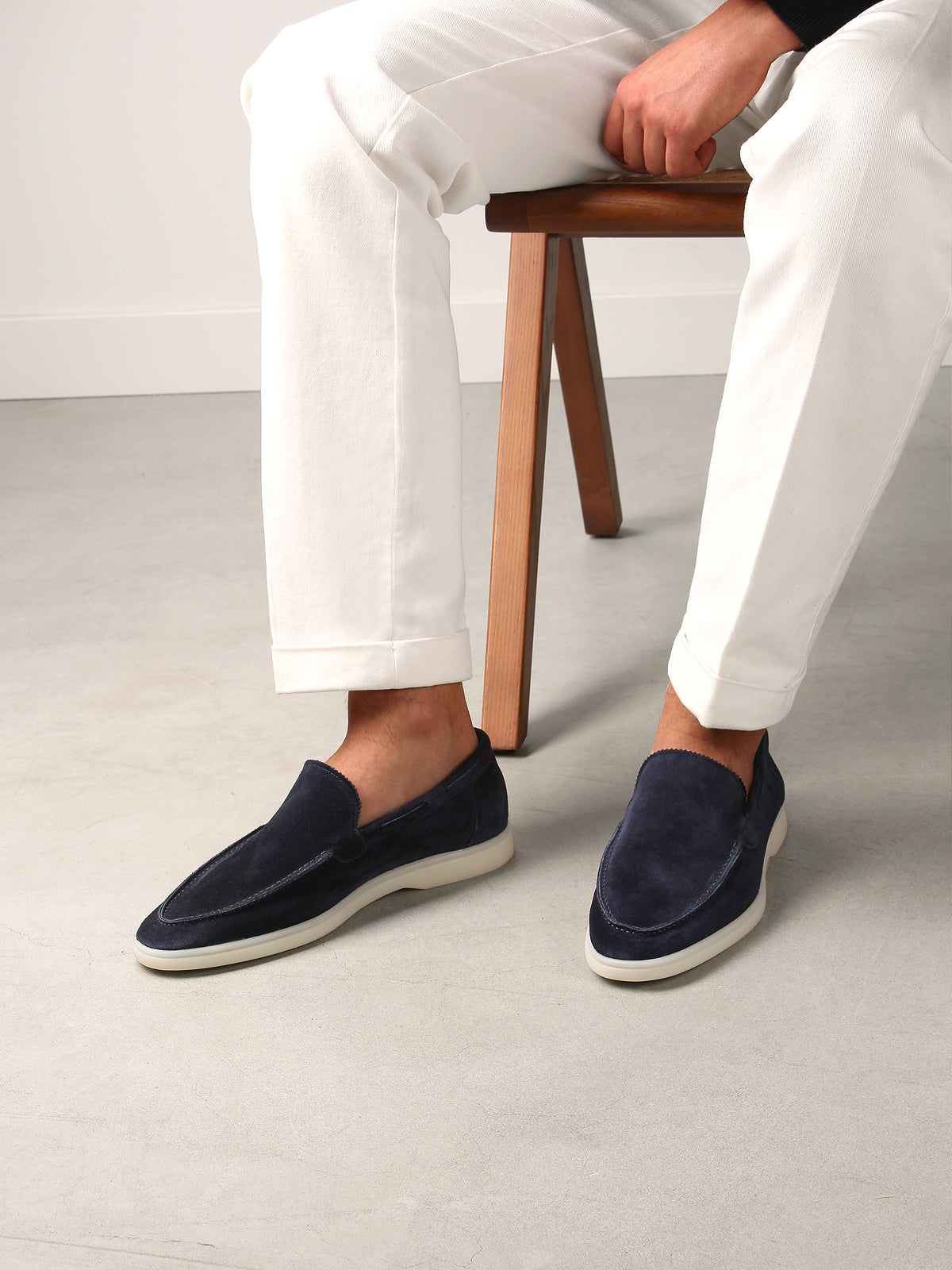 Navy Marina Loafers