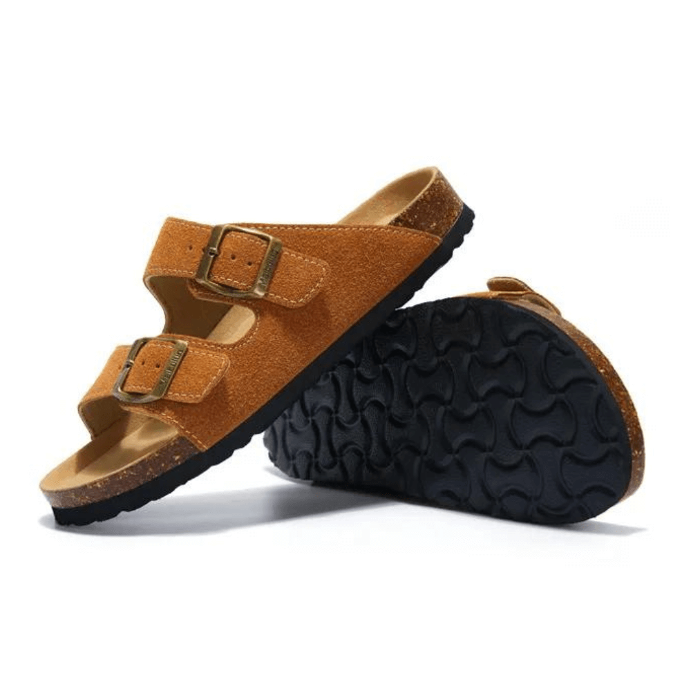 Maibulun Suede Sandals - Caramel