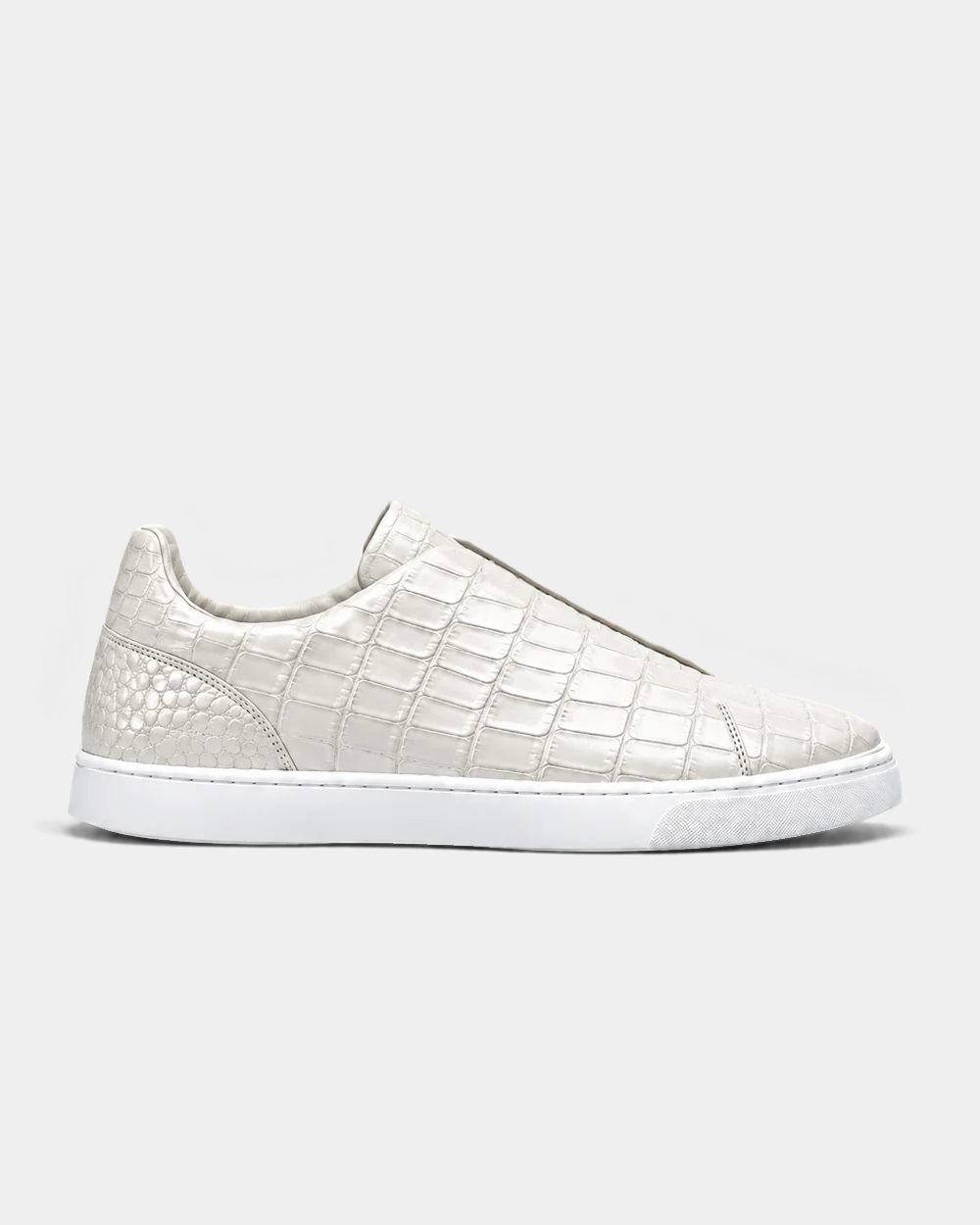White Praiano Crocodile