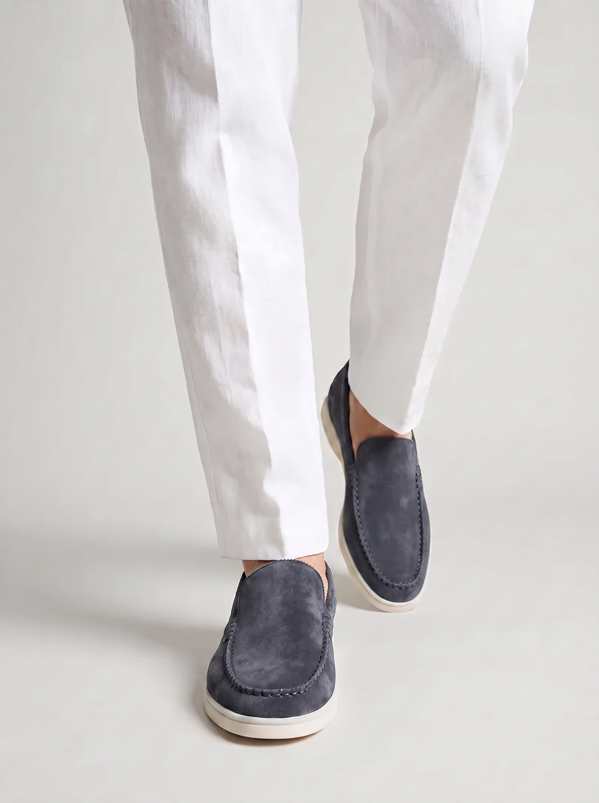 Steel Blue Venetto Loafers