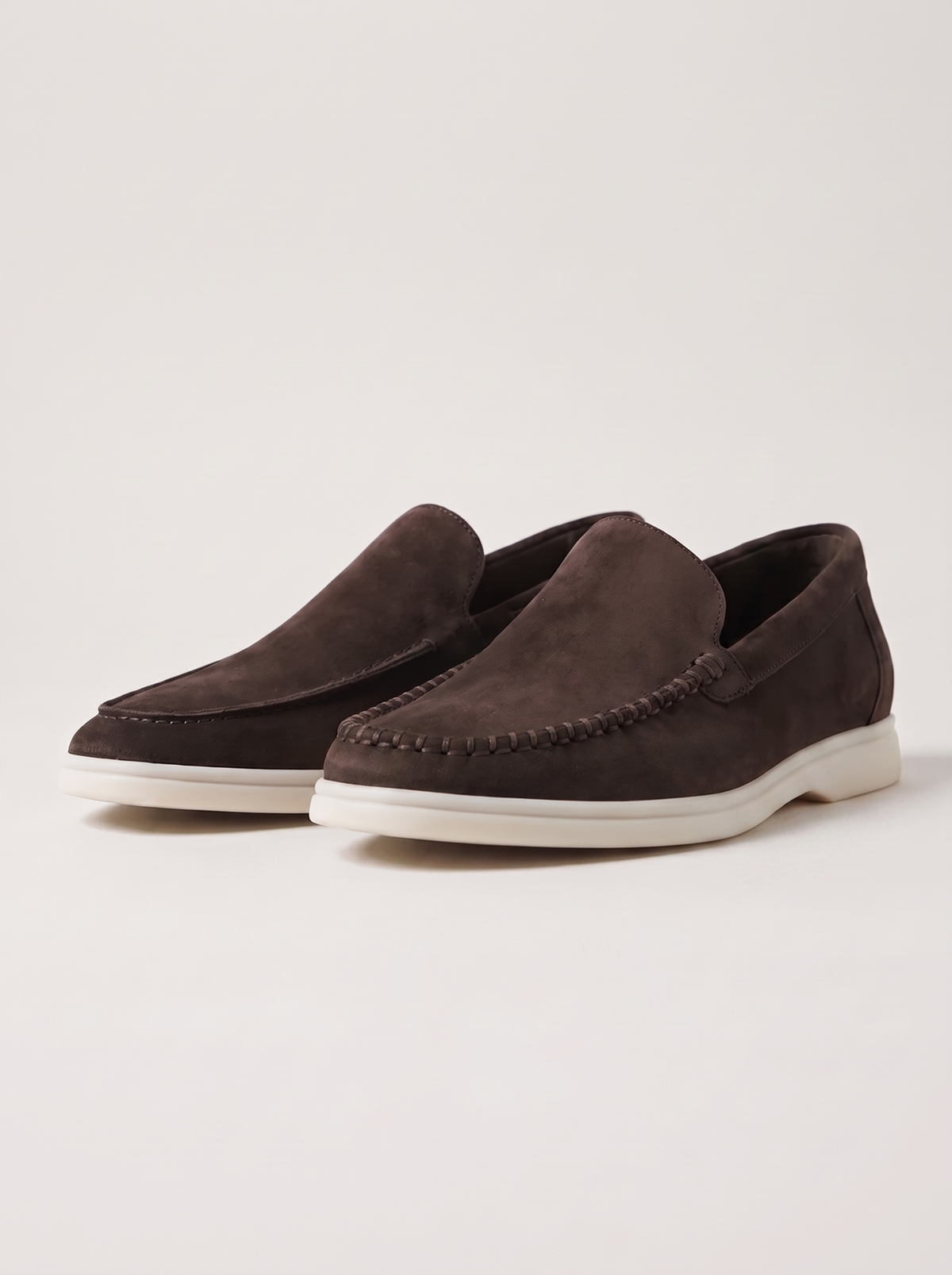 Warm Grey Venetto Loafers