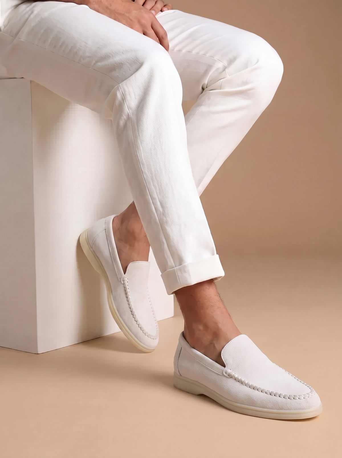 White Venetto Loafers