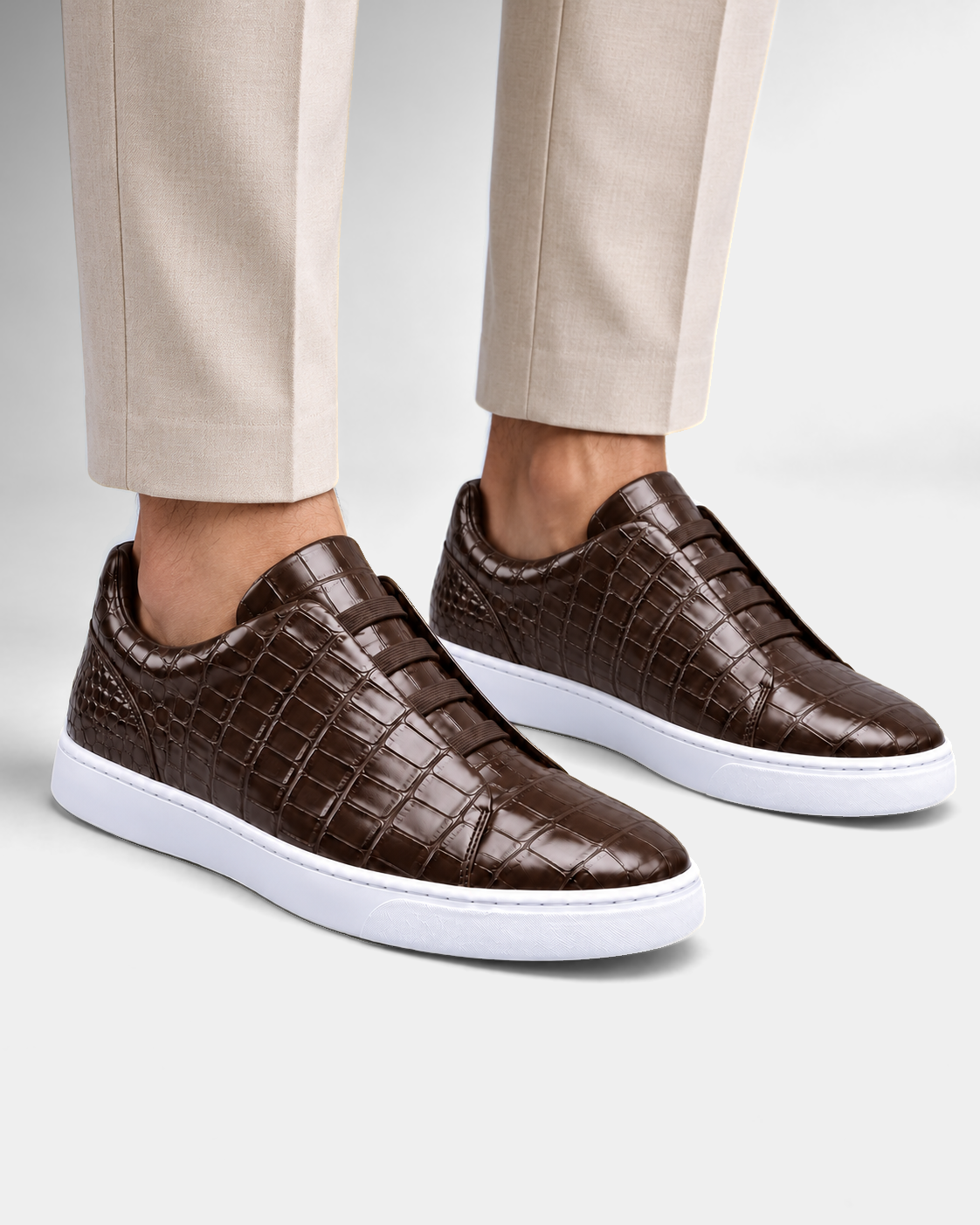 Brown Praiano Crocodile