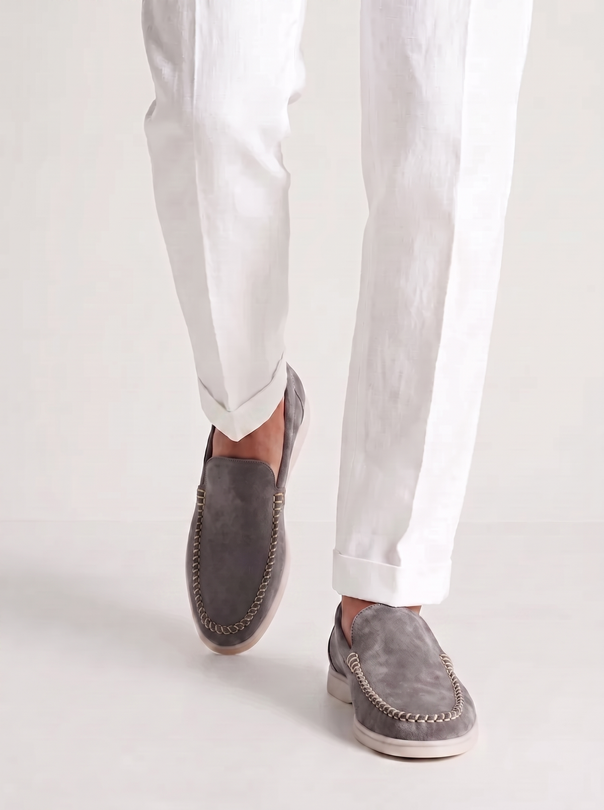 Grey Venetto Loafers