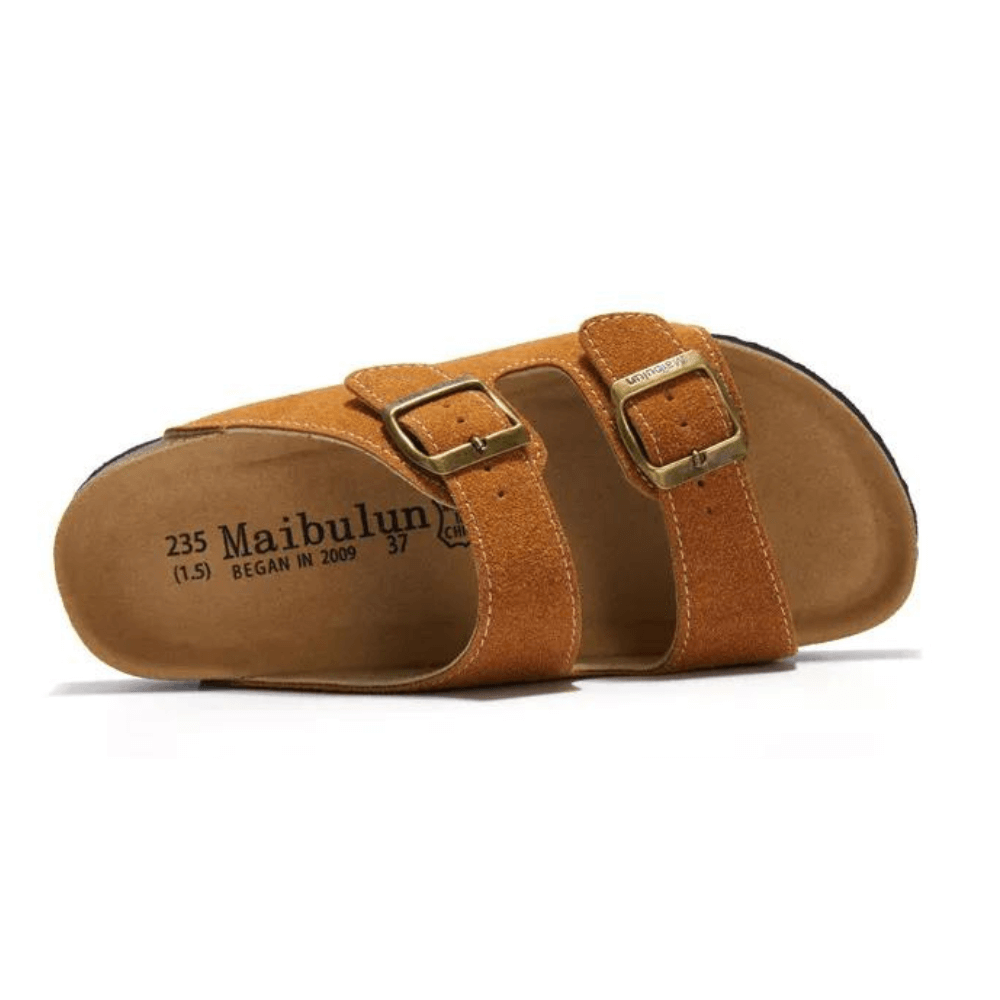 Maibulun Suede Sandals - Caramel