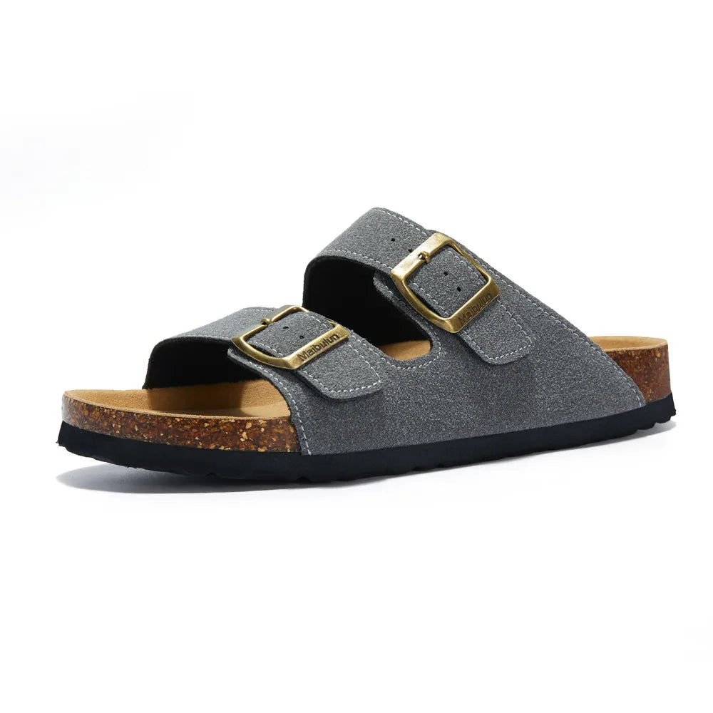 Maibulun Suede Sandals - Gray