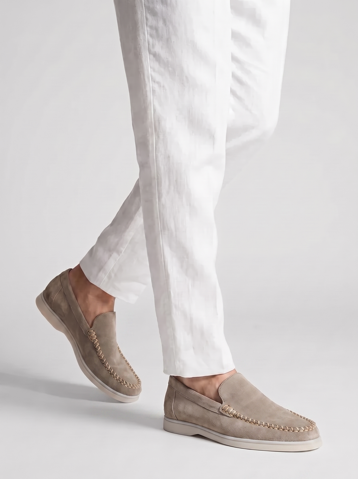 Light Grey Venetto Loafers