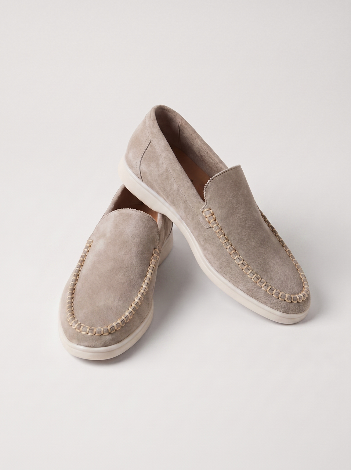 Light Grey Venetto Loafers