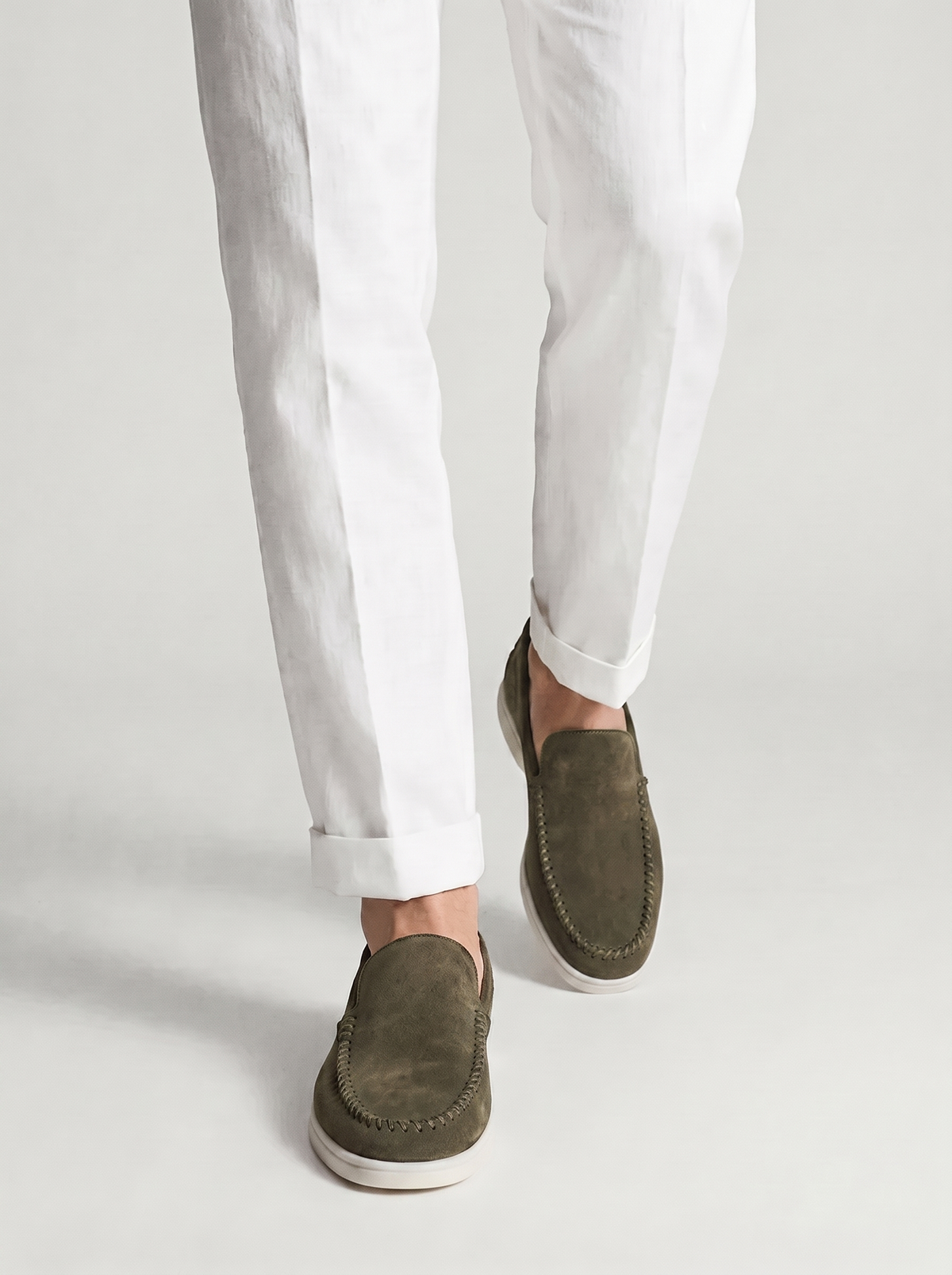 Olive Venetto Loafers