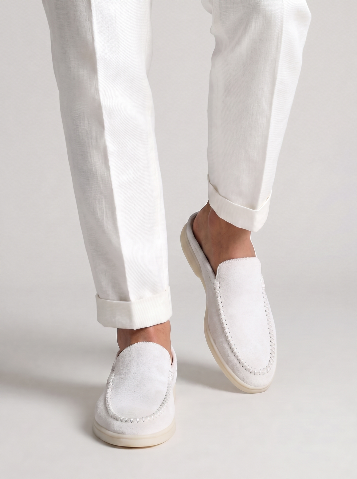 White Venetto Loafers