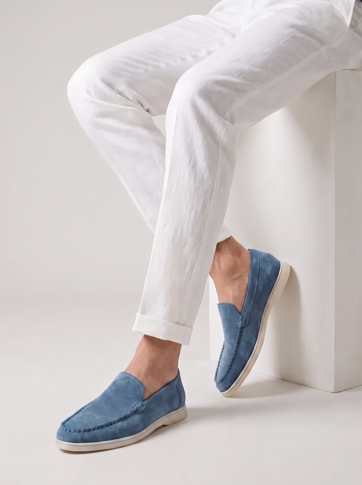 Sapphire Blue Venetto Loafers