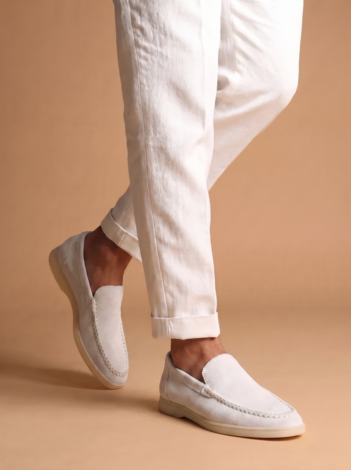 White Venetto Loafers